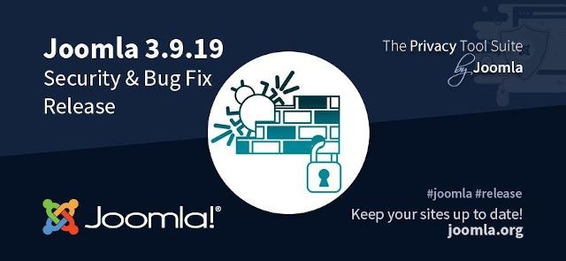 Rilascio di Joomla 3.9.19 Sicurezza e correzioni di errori
